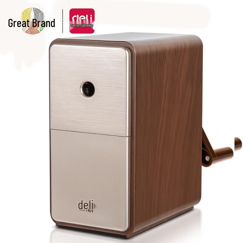 Deli 71161 Hand-Crank Adjustable Pencil Sharpener
