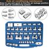 Auto Air Conditioning Leak Detector Detection Tools Silver A/C System Repair Kit Leak Tools Kit for Truck/Car