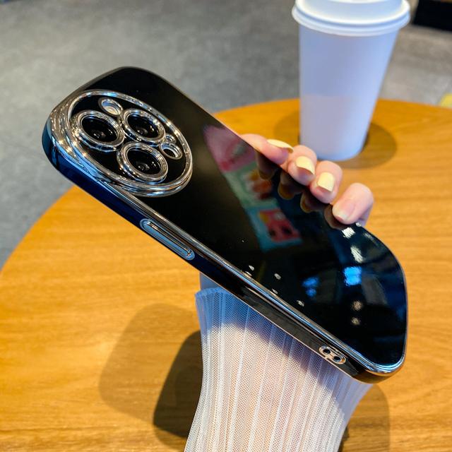 Luxury Soft Plating Electroplated Phone Case For Iphone 14 13 12 11 Pro Max Xr Xs Max X 13pro 11 14 Plus Shockproof Bumper Cover