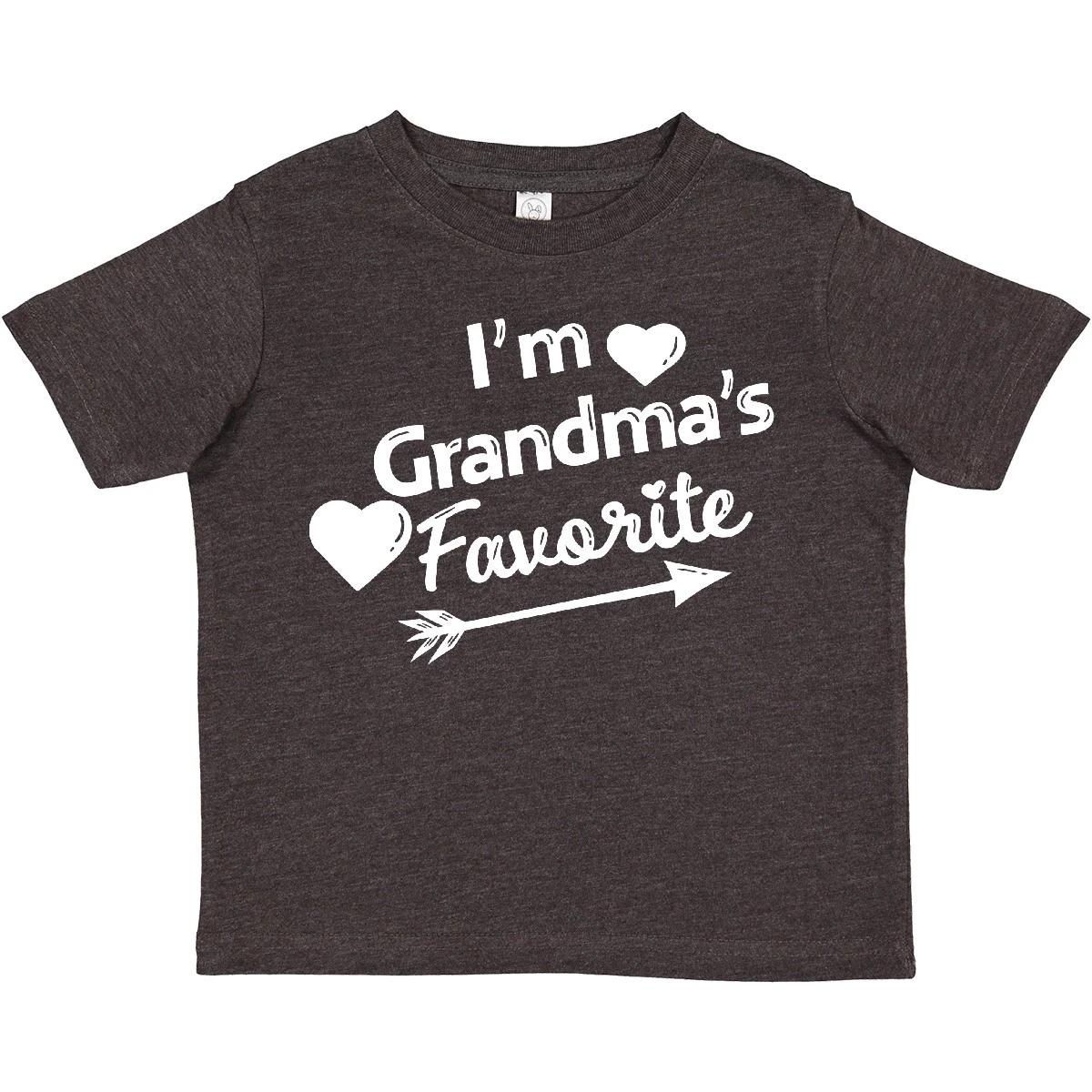 Inktastic I m Grandma s Favorite With Arrow And Hearts Toddler T-Shirt Family 120