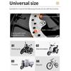 Motorrad Fahrrad Lock Alarm Sicherheit Schutz Vorhängeschloss Disc Aluminium Legierung Anti-Diebstahl Erinnerung Seil Lock Beutel Motorrad Zubehör