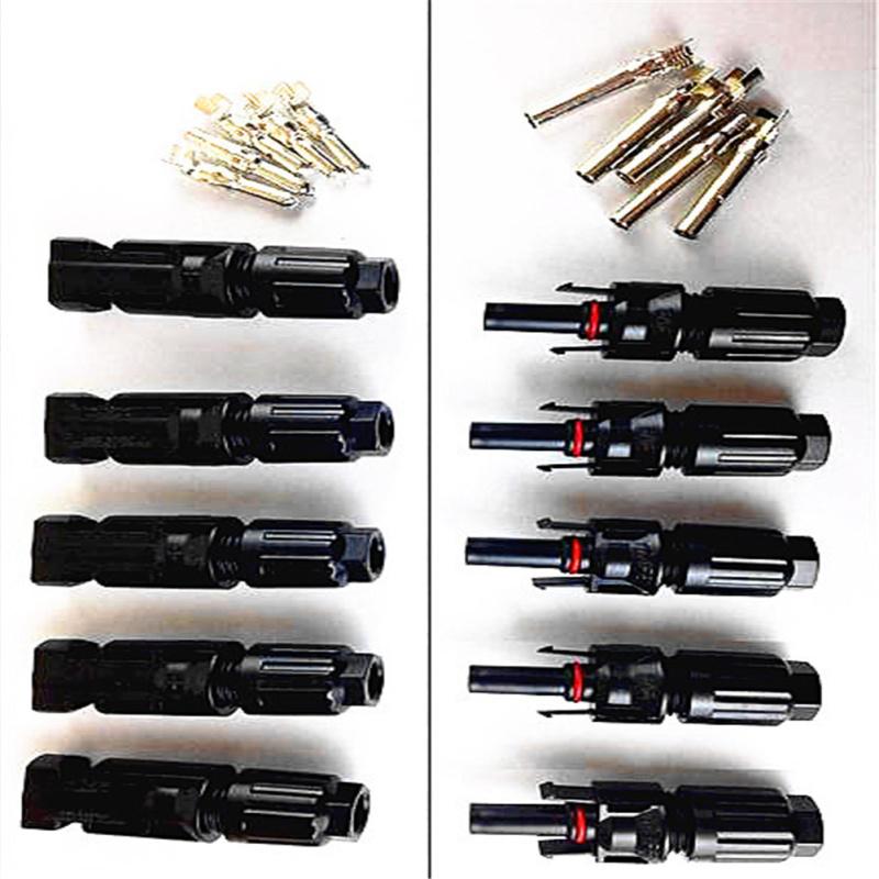 Metal Mc4 30a 25a Inner Contact Photovoltaic Solar  Panel  Connector Waterproof Kit Ip67