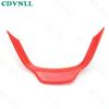 Car Steering Wheel Strip Panel Trim 1* For Jeep Cherokee 2014+ Red Carbon Fiber