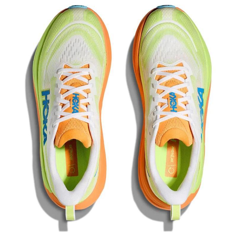 HOKA ONE ONE Anti-Slip Wear-Resistant Low-Top Casual Running Shoes Men's Green Orange Sneakers 1155111-fsts