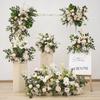 New Floral Ground Row Silk Flower Arrangement for Engagement & Wedding Decor - Large Size, Elegant Design