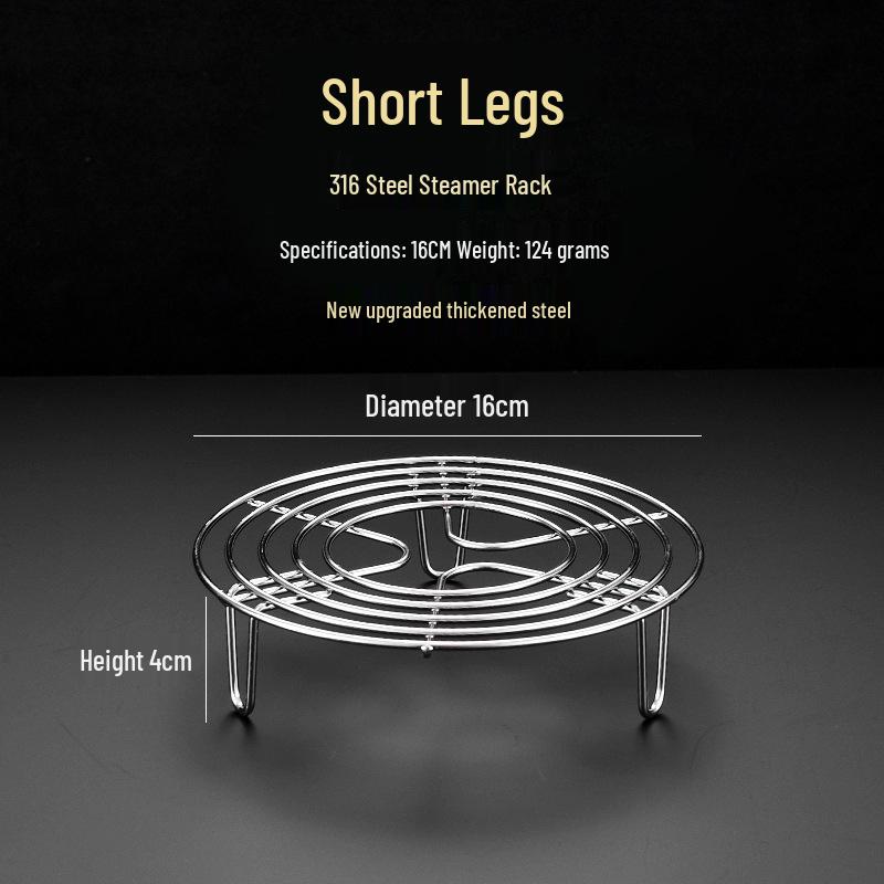 

304 Stainless Steel Steaming Rack for Mantou and Vegetables - Supports Household Pressure Cookers, Universal Steaming Tray and Water Bath Stew Grid.