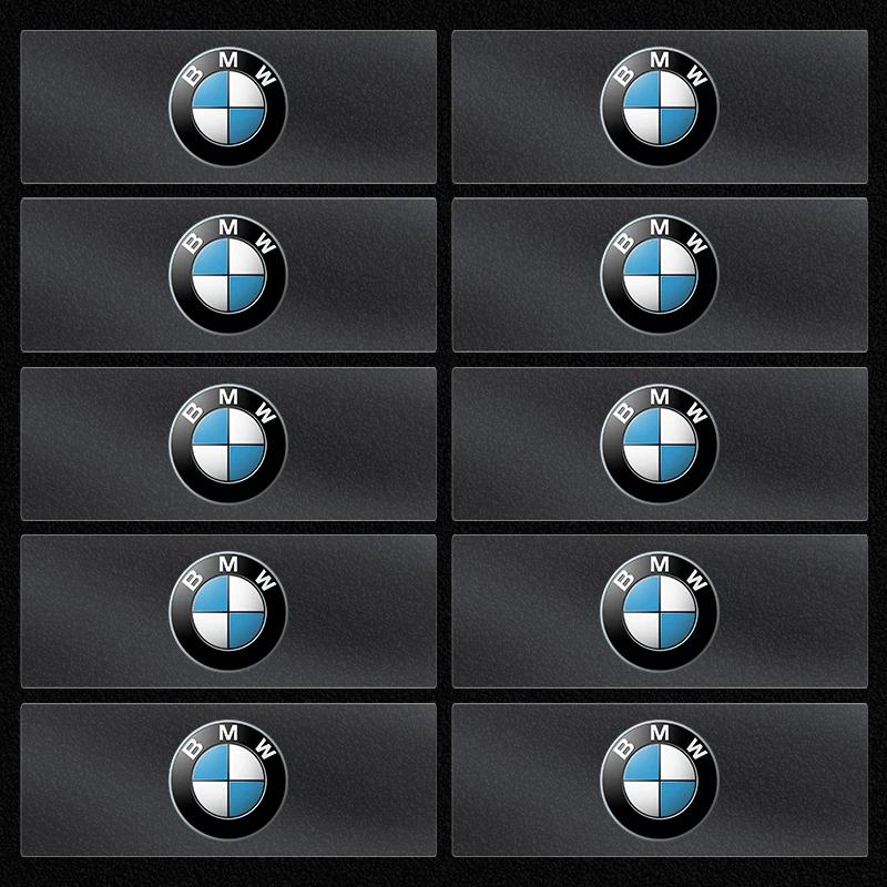 2/5/10Pcs Car Logo Sticker Central Control Decals Car Accessories For BMW M3 M4 M5 G42 G30 G20 E39 E36 E87 E53 F44 F07 F34 G15 G16