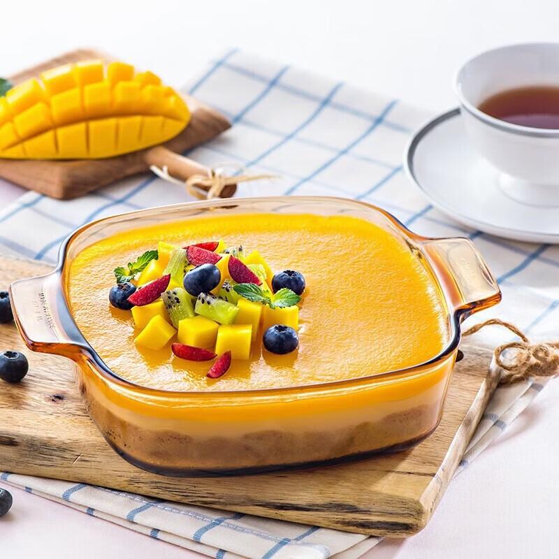 

VISIONS 1L Crystal Clear Glass Square Pot