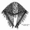 Atmungsaktive Blumenspitzen-Schals Elegante Spitze Blumenquasten Spitze Kopfschal Kopftuch Damen Hochzeit