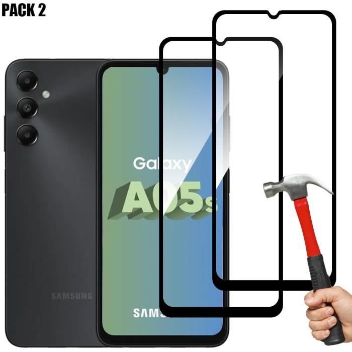 Lot 2 Verres Trempés Intégral pour Samsung Galaxy A05s Vitre Protection 9H
