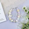Color Cute Hand Drawn Beaded Mobile Phone Chain Pendant Anti Loss Phone Case Wrist Bag Hangings Decoration