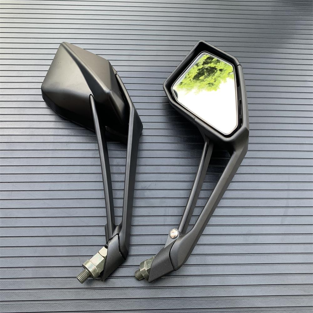 Black Motorcycle Pair Rear View Mirrors For Kawasaki Z1000 Z 1000 2014-2021
