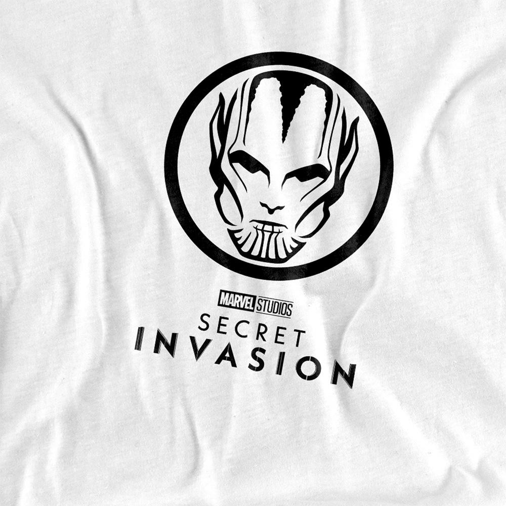 Marvel Unisex Adult Secret Invasion Mono Badge T-Shirt