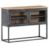 Day and Night - Day and Night Sideboard In Solid Gray Acacia Wood 100x30x70 Cm