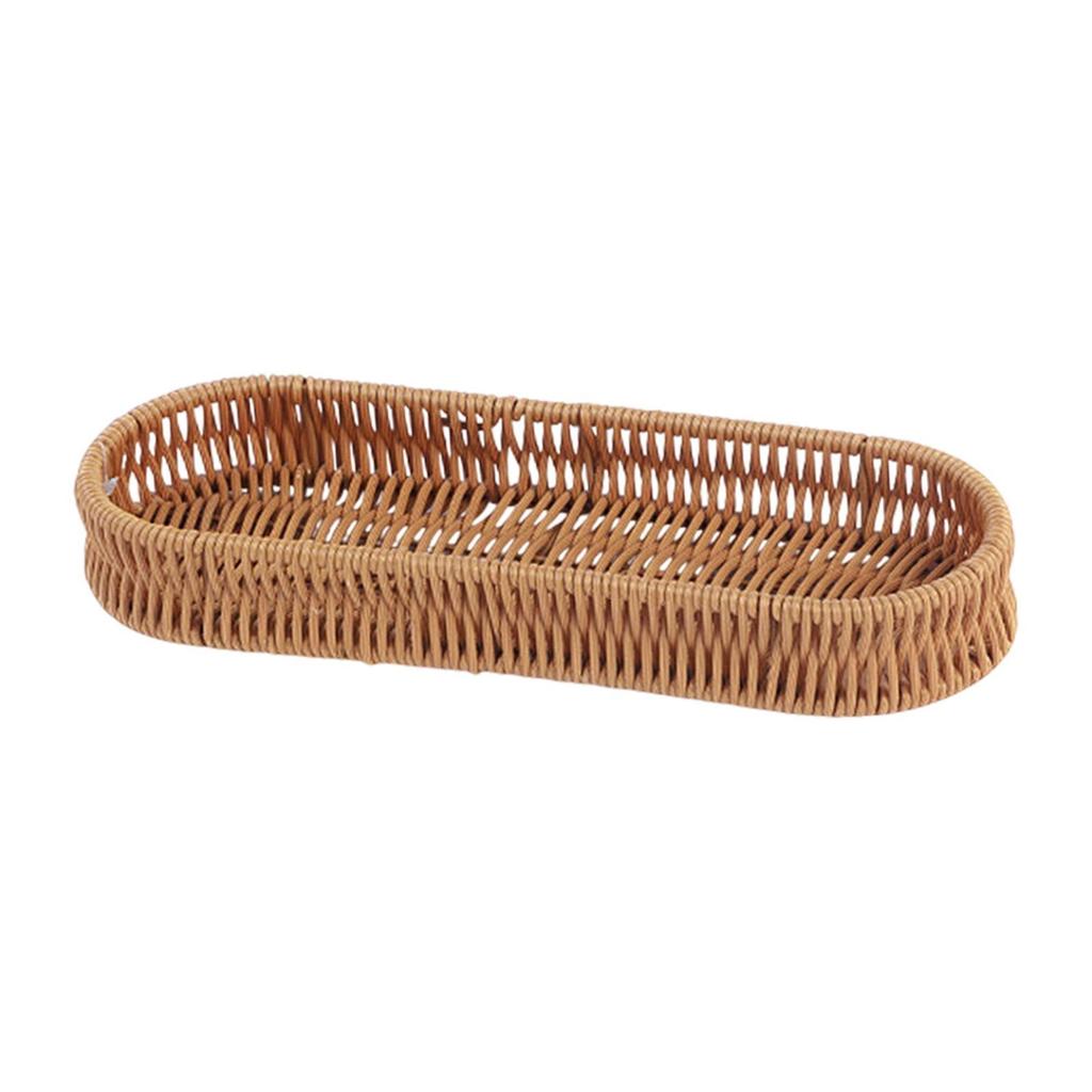 Woven Basket Utensil Holder for Kitchen Dining Coffee Table Countertop