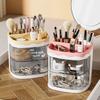 Cute Cartoon Pencil Case, Plastic Desktop Drawer Brush Box. Makeup Brush Storage Box, Classification and Compartment Storage Box