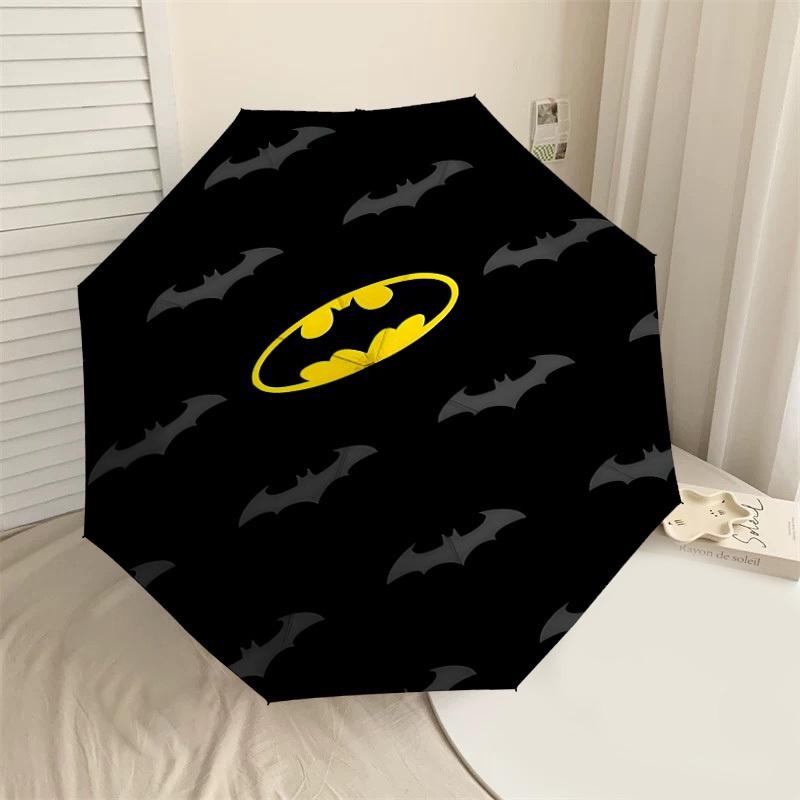

1PC Warner Batman logo Automatic Open/Close Umbrella with Windproof, 96-Rib Sturdy Canopy, Durable Ribs1313A