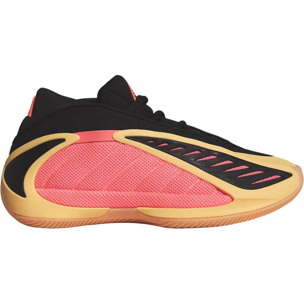 New Adidas AE2 Slip Resistant Abrasion Resistant Low top Children's Basketball Shoes Orange/Black Teenagers JS3515