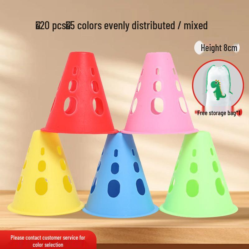 Windproof Training Cones for Rollerblading and Figure Skating - Slalom and Obstacle Markers