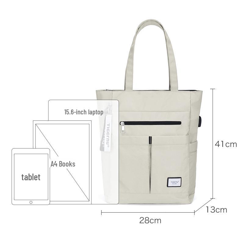 

Женская сумка-тоут для поездок на работу: Вместительная наплечная сумка и модный рюкзак-кроссбоди белый