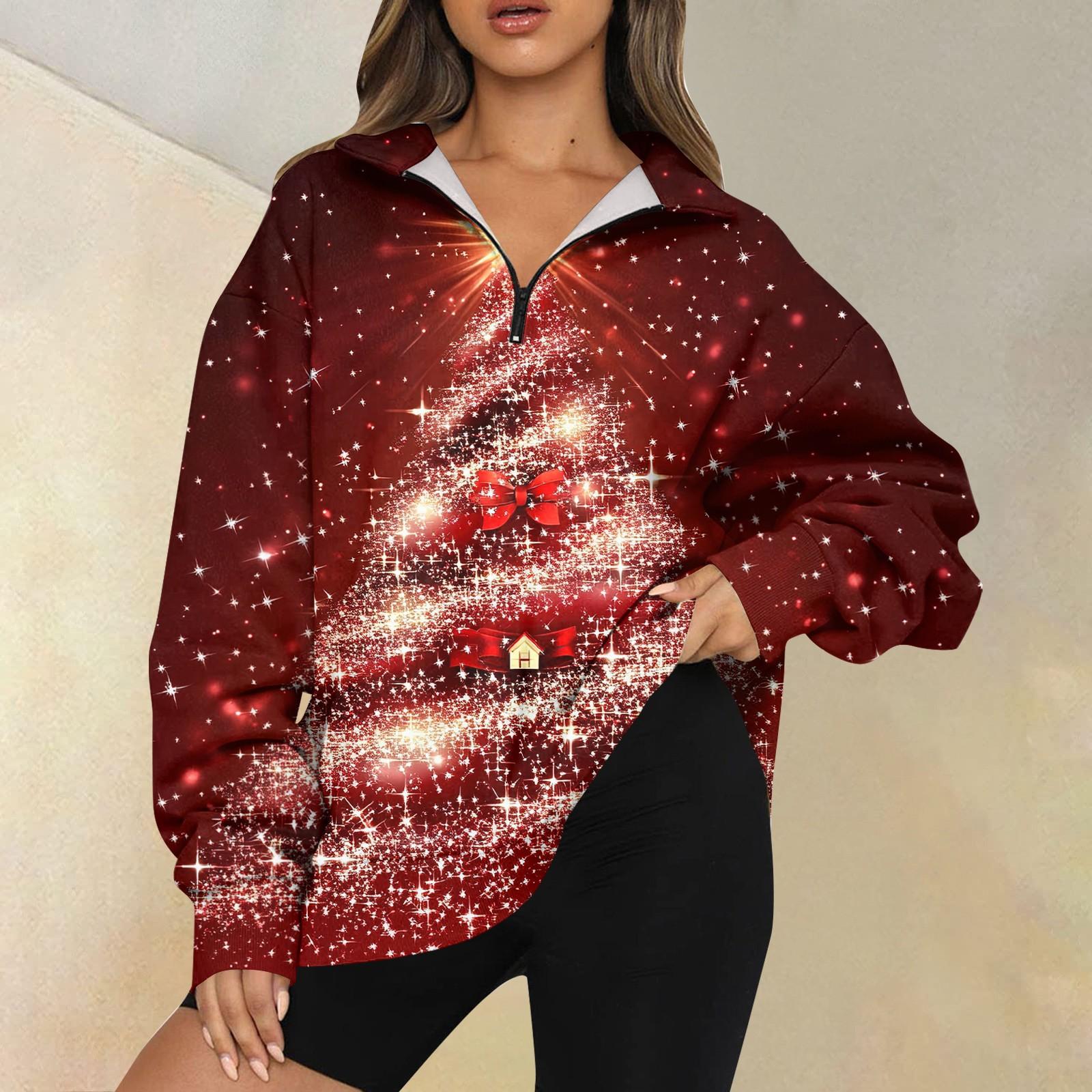 

Женская повседневная мода с длинным рукавом и принтом, свободный свитшот на молнии L