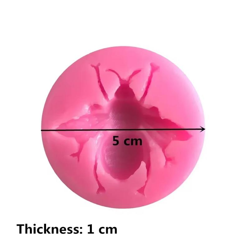 Formă de silicon 3D albină animal mic creativ DIY forme bomboane ciocolată instrument de decorare tort pentru copt bucătărie formă lumânare săpun