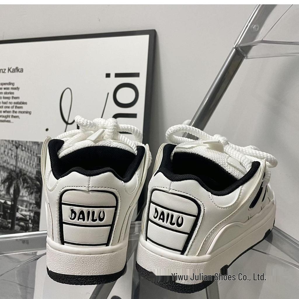 Unisex American High Street White Canvas Loafers - Trendy Spring Height-Increasing Casual Sneakers