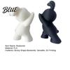 Cute Rabbit Book Supports 2PCS Bunny Bookends 3D Printed Matte Black And Study Room Shelving Supplies White Stoppers for Home Office Library