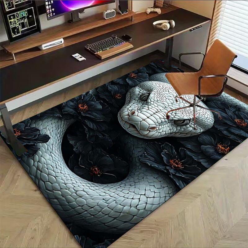 1 Stück Schlangenblumen Anti-Rutsch-Teppich, geeignet für Büro, Schlafzimmer und Spielzimmer. Kann auch als Sofafußstützenbezug verwendet werden-W72