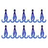 10Pcs 11CM/4.2G Luminous Soft Octopus Bait Colorful TPE Glow-in-the-dark Realistic Bionic Artificial Squid Lure Saltwater Freshwater Trolling