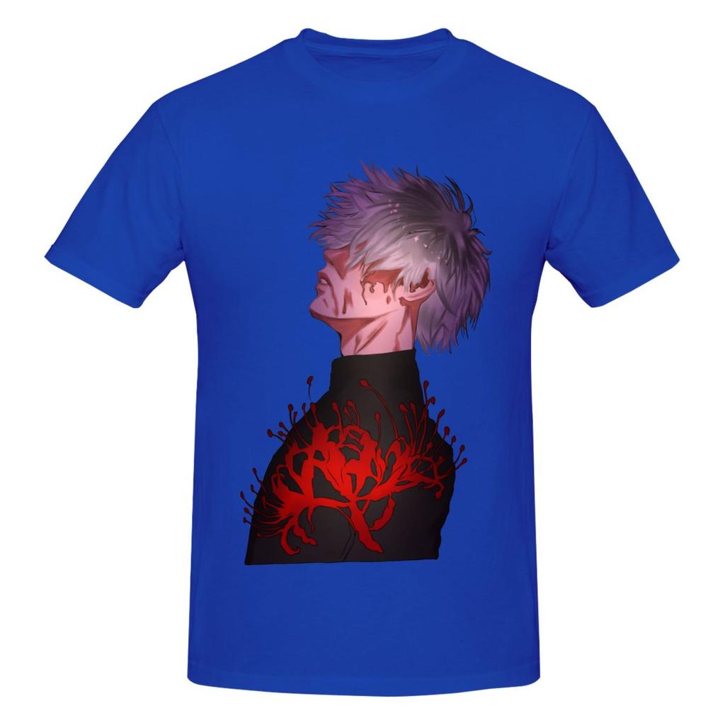 Unisex Anime Tokyo Ghoul Spider Lily Trending T Shirt Vintage Big Size Cotton Sleeve Custom Shirts