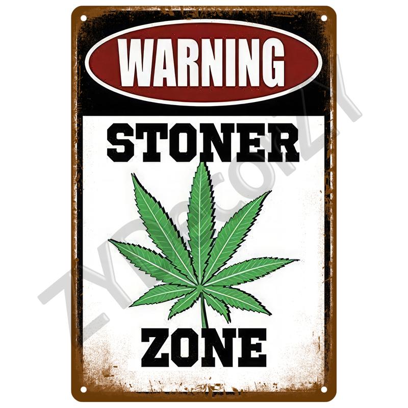 High Definition Metal Tin Sign Funny Warning Signs Retro Humorous Security Plaque Vintage Sarcastic Wall Art Decor for Home Gard