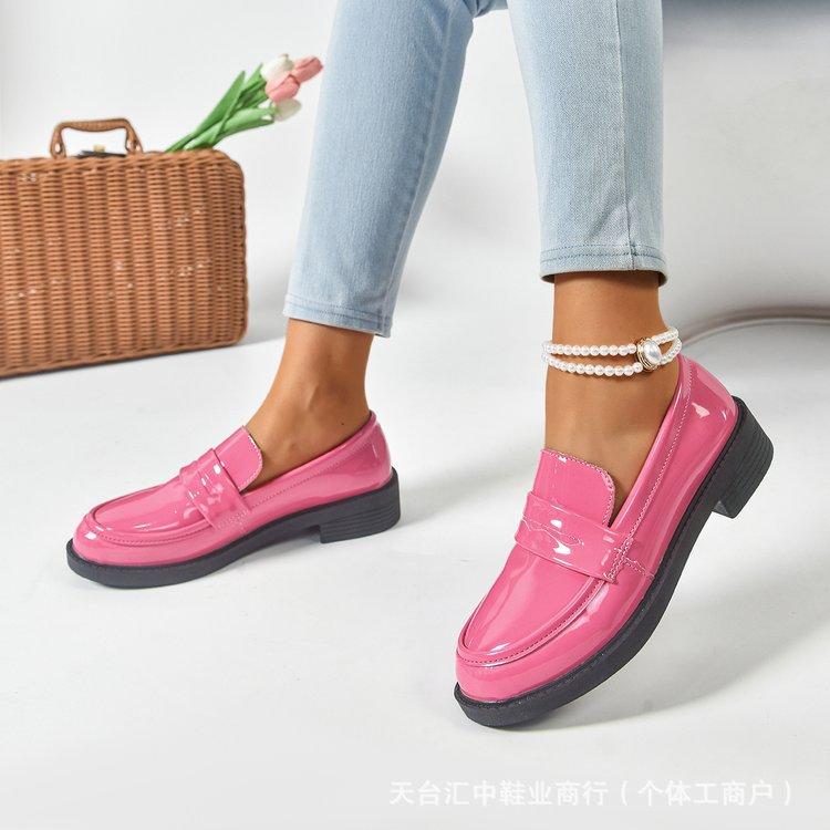 

Черные туфли на высоком каблуке женские 2022 года на французском толстом каблуке темпераментные туфли Мэри Джейн профессиональные туфли для поездок на работу Jk Single Shoes 42 розовый