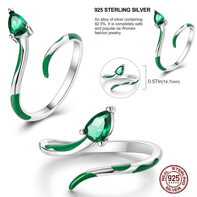 Free Size 925 Sterling Silver Ring Butterfly Sun Moon Sunflower Crystal Original Adjustable Rings for Women Wedding Jewelry Gift