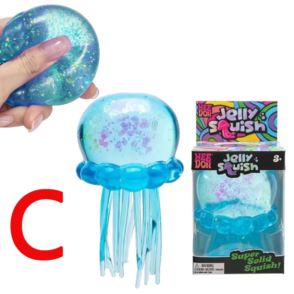 Medusa Kawaii Maltosio Squishy Giocattolo Colori Morbidi Carina Modello Medusa Sollievo dallo Stress per Bambini Adulti Ansia Giocattolo Sensoriale Regalo