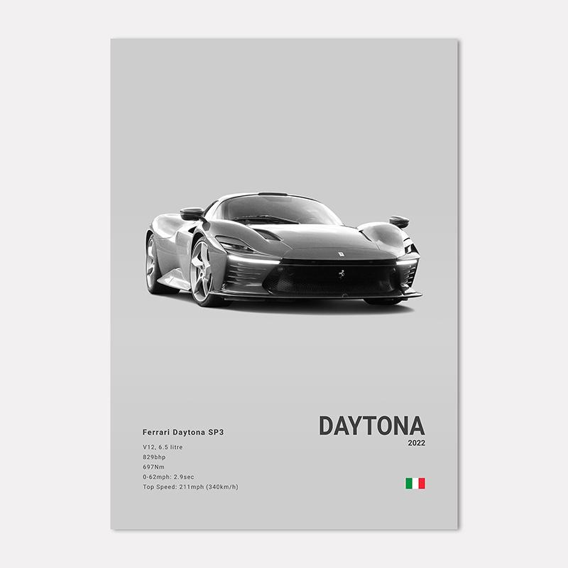 Famous Cars 812 458 296 Canvas Wall Art Print Poster 599XX SP3 F8 Decoration Mural Modern Home Decor Birthday Gift Unframed