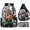 ONE PIECE Cartoon Animation Primary School Third or Fourth Grade Light Burden Reduction Primary and Secondary School Students Storage Bag Storage Bag