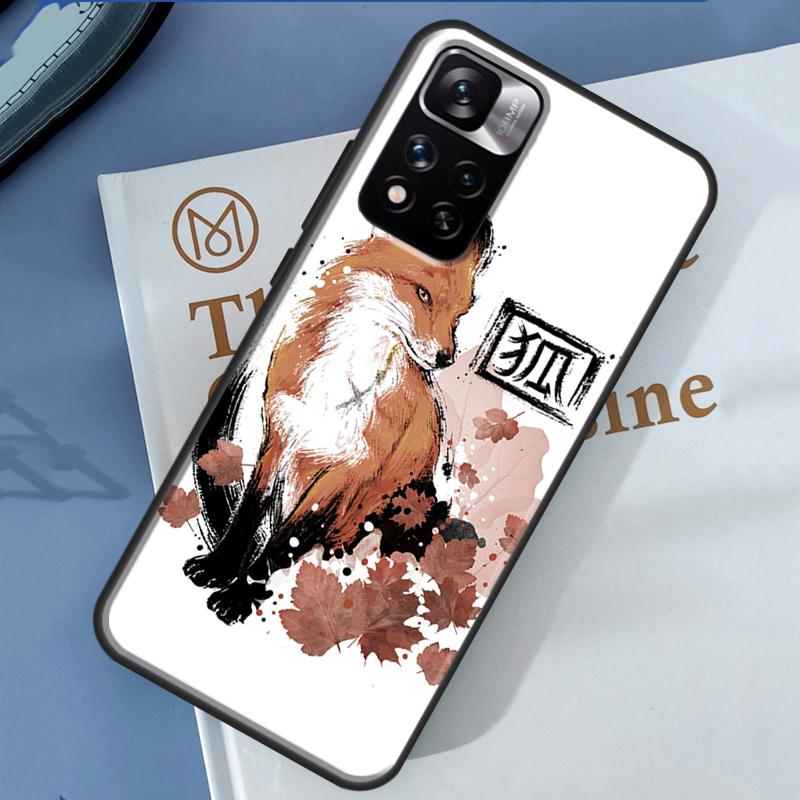 Funny Red Fox Animal Case For Xiaomi Redmi Note 13 12 11 9 10 14 Pro 9S 10S 11S 12S Redmi 14C 10C 12C 13C Cover