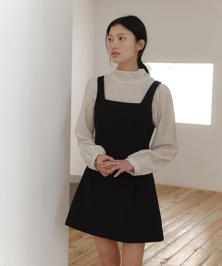 Laminez May Square Mini Dress - Black