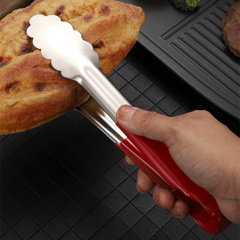 Stainless Steel BBQ Food Tongs Salad Bread Serving Clip Steak Barbecue Buffet Clamp for Home Kitchen Utensils