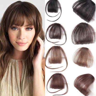 1 Pc Air Bangs Clip In Bangs Front Neat Bangs Fringe Hair Women Clip In Hair Clip Extension Hair Accessories Styling Tools
