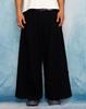 GLACK Gp190 Turn-Up Gaucho Bermuda Pants (Black)