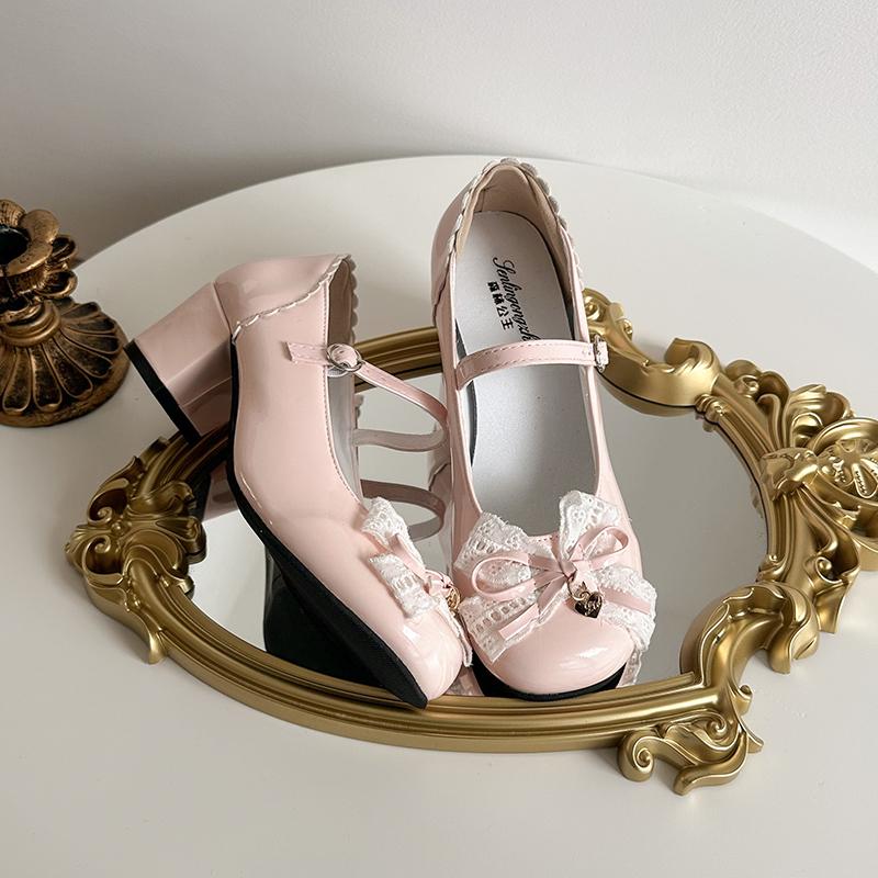 Fashion Fashion JK Women Mary Jane Shoes Causal Shallow Butterfly-knot Shoes Ladies Spring Autumn Luxury Elegant Lolita Shoes Female