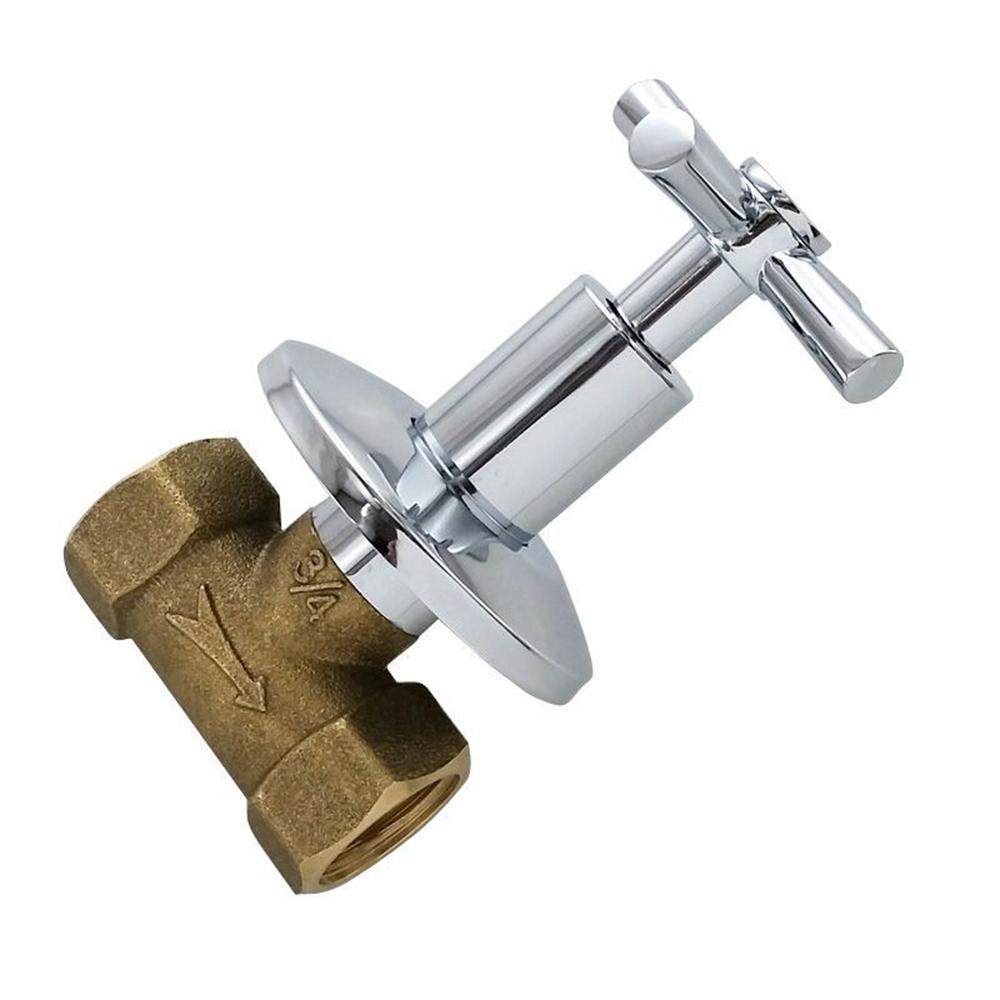 1Pcs Copper Bathtub Faucet Valve 1/2'' 3/4'' Bathroom Shower Cold Water Tap Valve Single Handle Concealed Angle Valve Accessory
