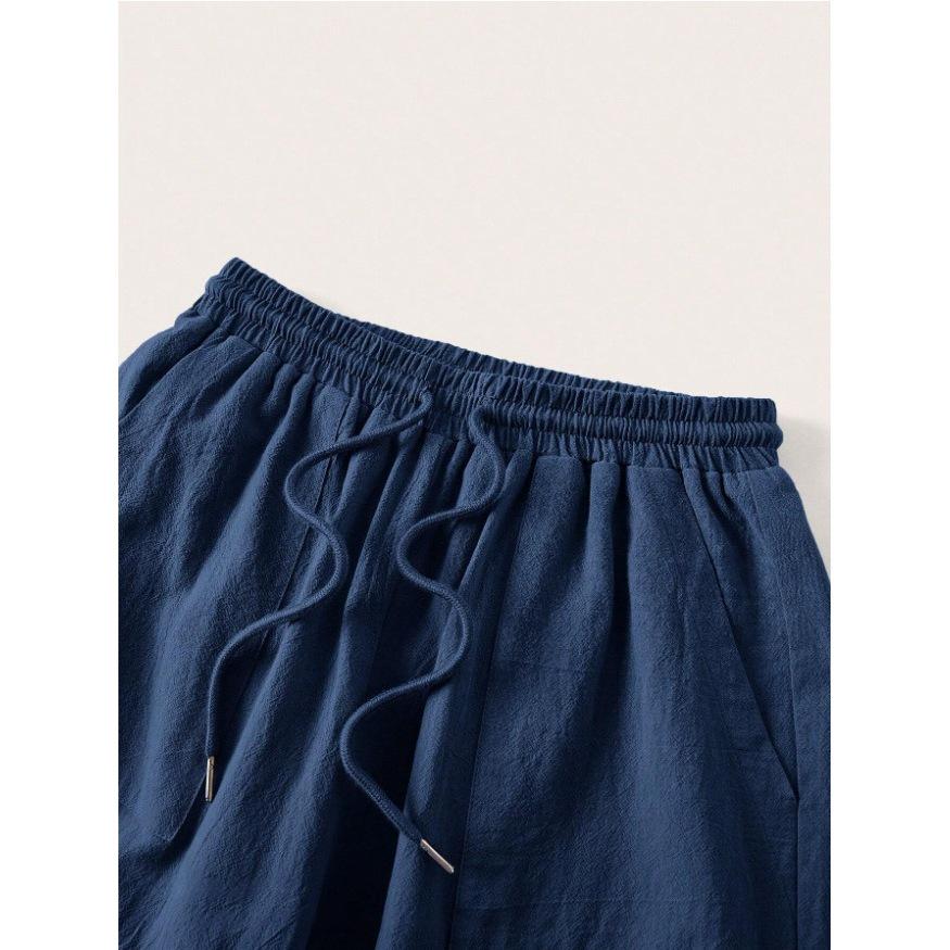 Dámské ležérní kalhoty s mikropřechodem, stahovací šňůrkou a širokými nohavicemi (2025)