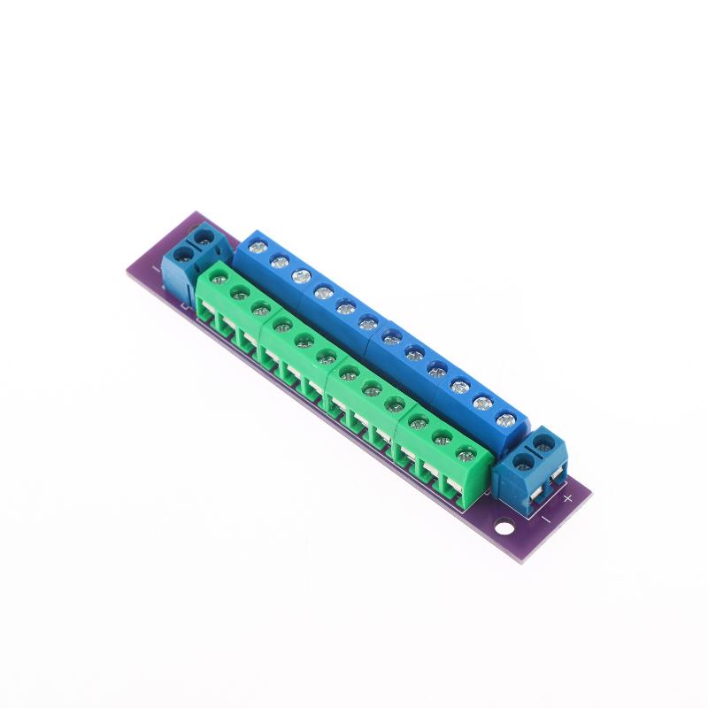 בלוק מסוף פיצול מתח דו-שכבתי 12 מיקומים, 2 כניסות 13 יציאות, למודלים של רכבות, פיצול מתח DCAC