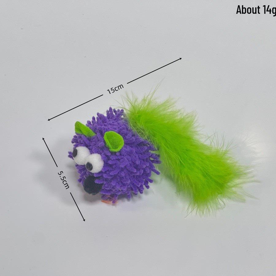 Katten Speelgoed Set: Pluche Veren Muis Kiezen & Bijtbestendig