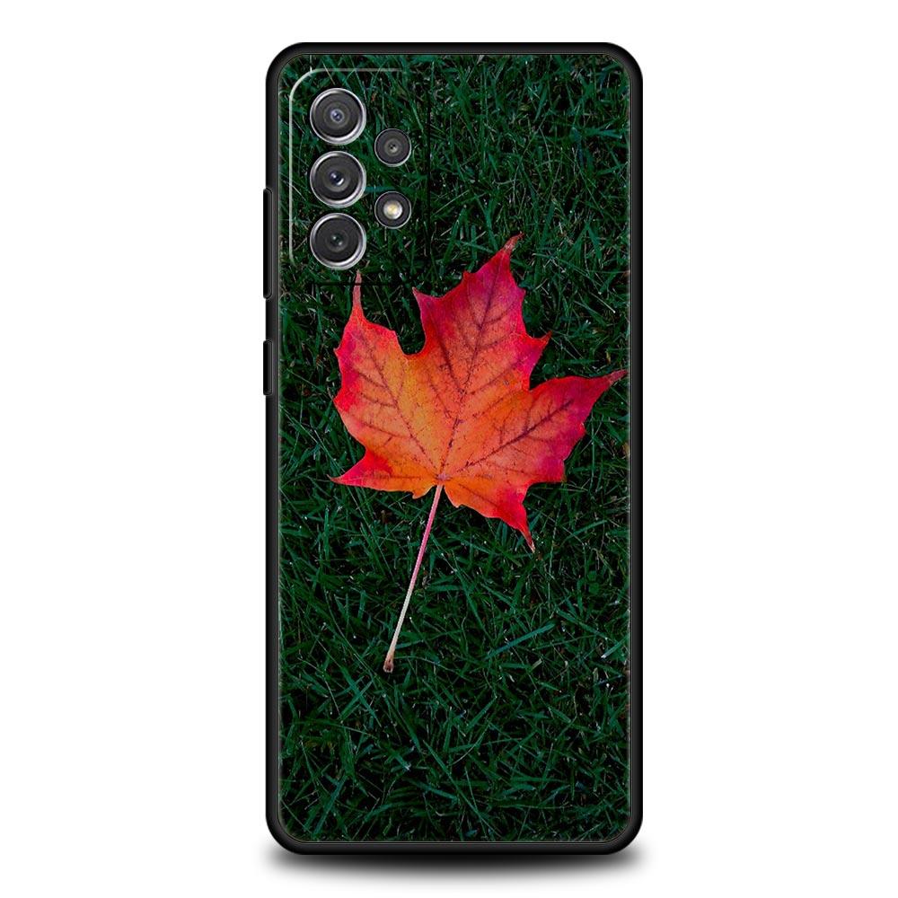 Maple Canada Flag Love Football Phone Case For Samsung A17 A07 A55 A35 A25 A15 A05 A33 A31 A23 A21s A13 A41 A73 A53 A51 A71Cover