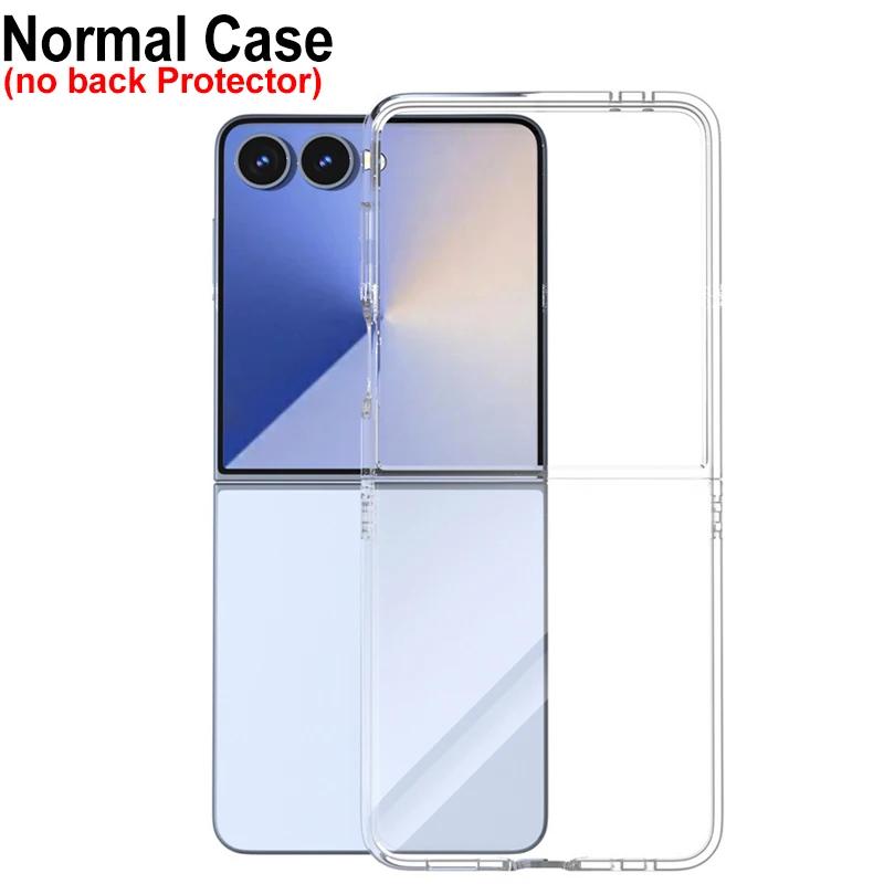 High HD Clear Anti-scratch Magnetic Charge Phone Case For Samsung Galaxy Z Flip 7 FE 6 5 4 3 PC Slim Drop-Proof Protection Cover