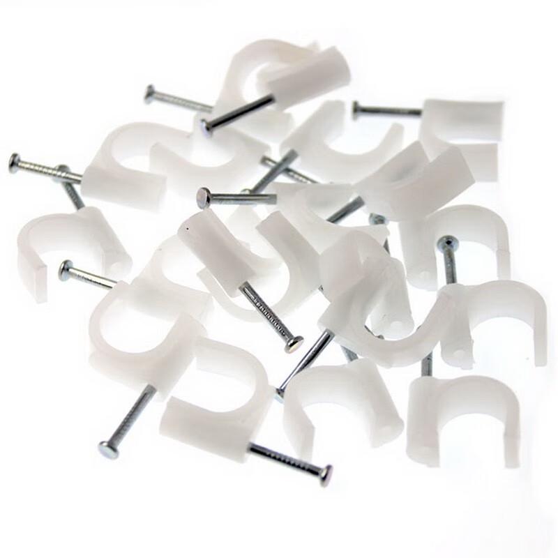 Volda Round Steel Nail Cable Clips